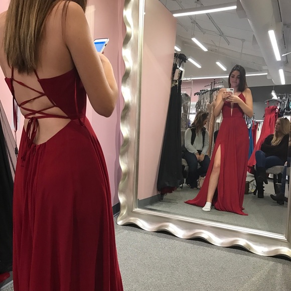 Red Prom Dress - Picture 3 of 5